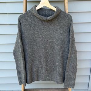 Rachel Zoe grey alpaca & wool blend cowl neck oversized sweater